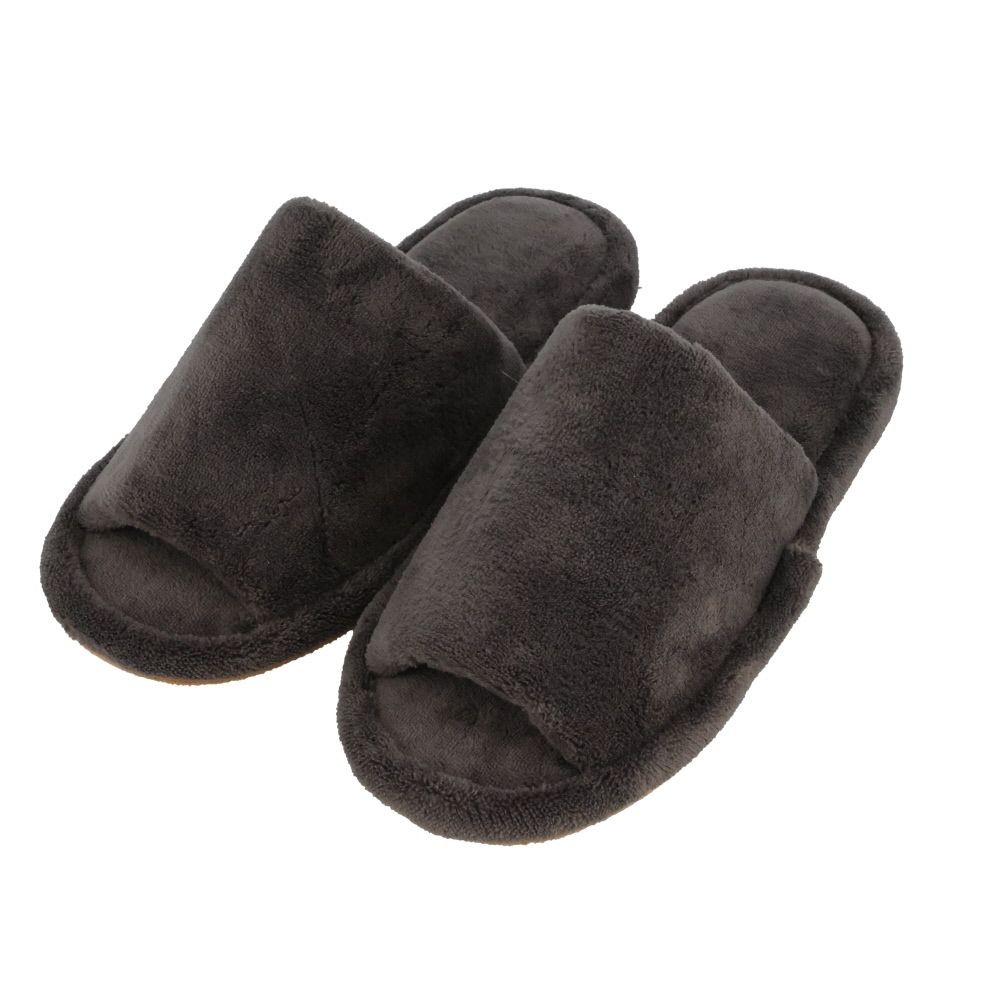 洗える　サンゴボア　チャコール　Ｌ, グレー, Lサイズ