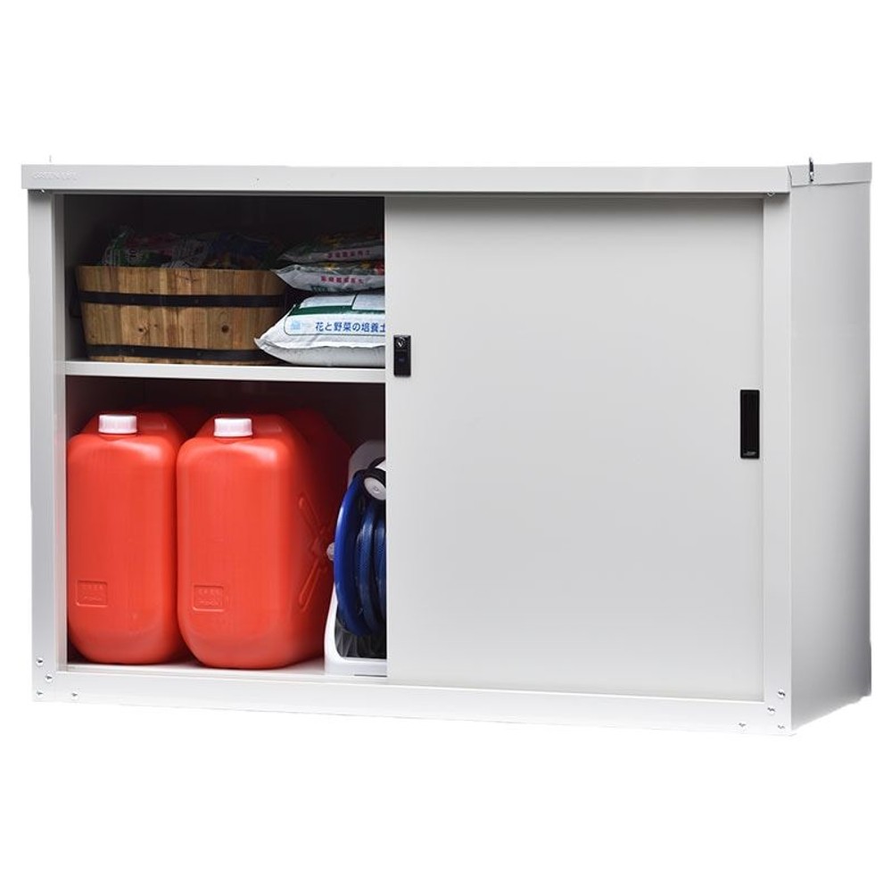 グリーンライフ 家庭用収納庫　ＨＳー1283【メーカー直送・代引不可】, ライトグレー, HS-1283