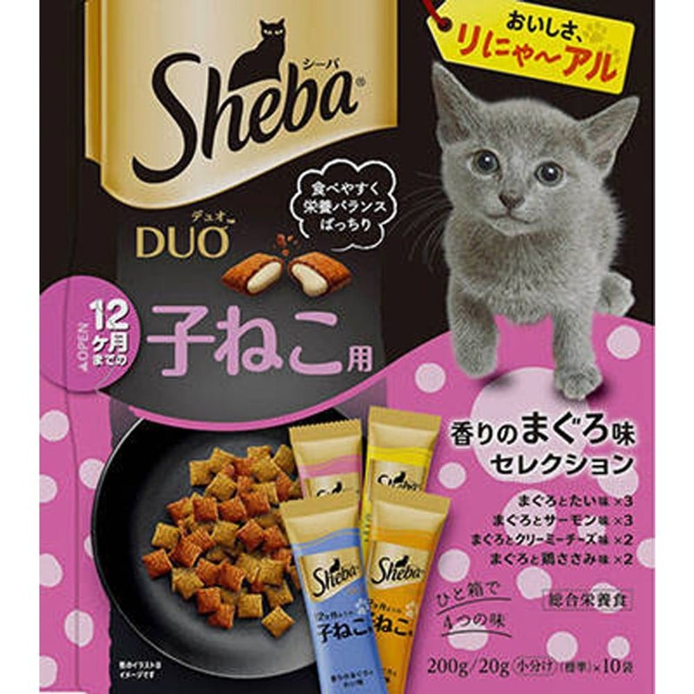 シーバデュオ　子ねこ用まぐろ味200ｇ, 子ねこ用まぐろ味, 200g
