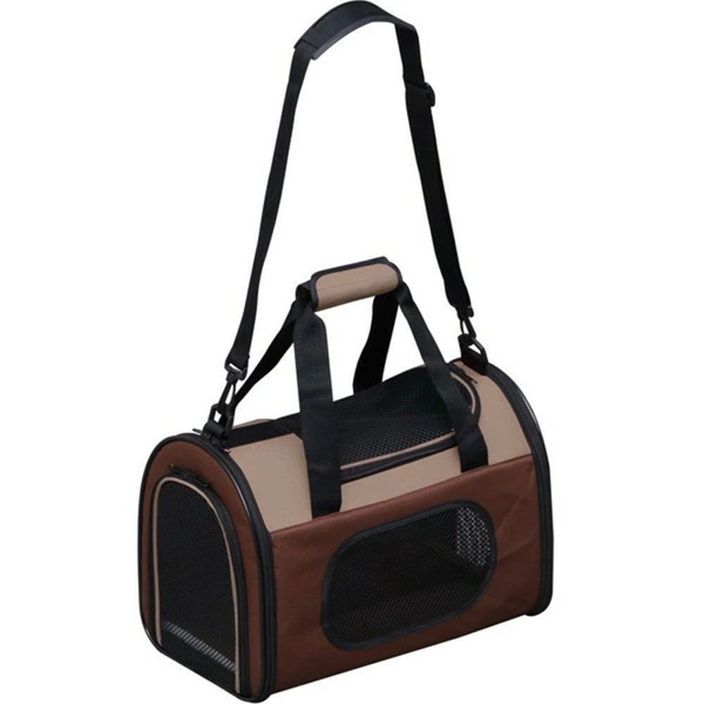 アイリスオーヤマ 折りたたみソフトキャリー Sサイズ POTC410A ブラウン, ブラウン, Sサイズ