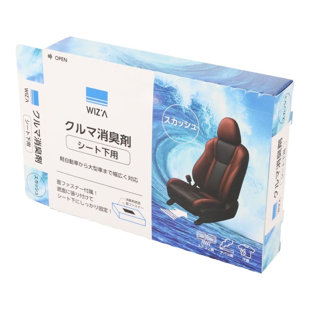 WIZ'A ウィザ　クルマ消臭剤シート下用　スカッシュ, スカッシュ, 330g