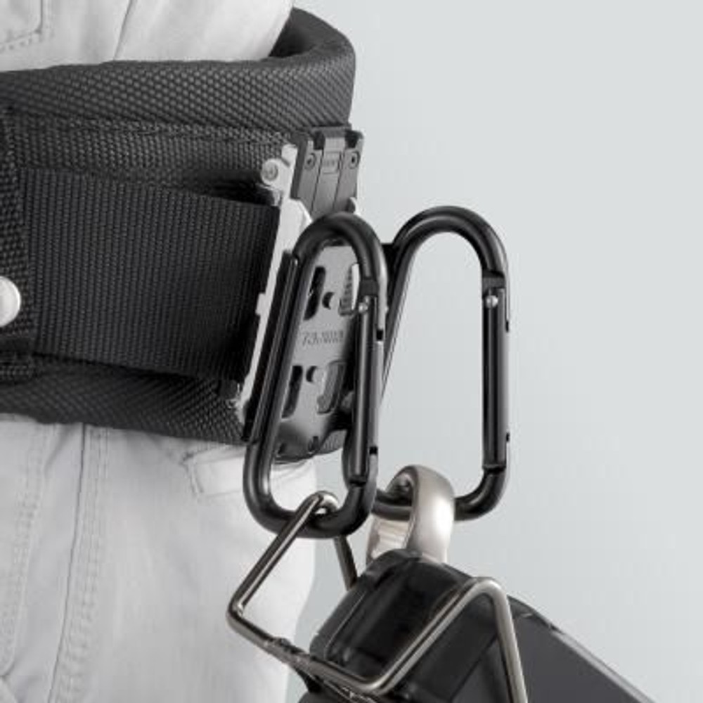 TAJIMA　セフ工具ホルダースチール カラビナ小 ダブル　SFKHI-CSW, ブラック, カラビナ小　ダブル