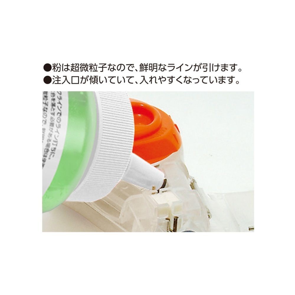 チョーク チョークライン用300g 蛍光グリーン, グリーン, 300g