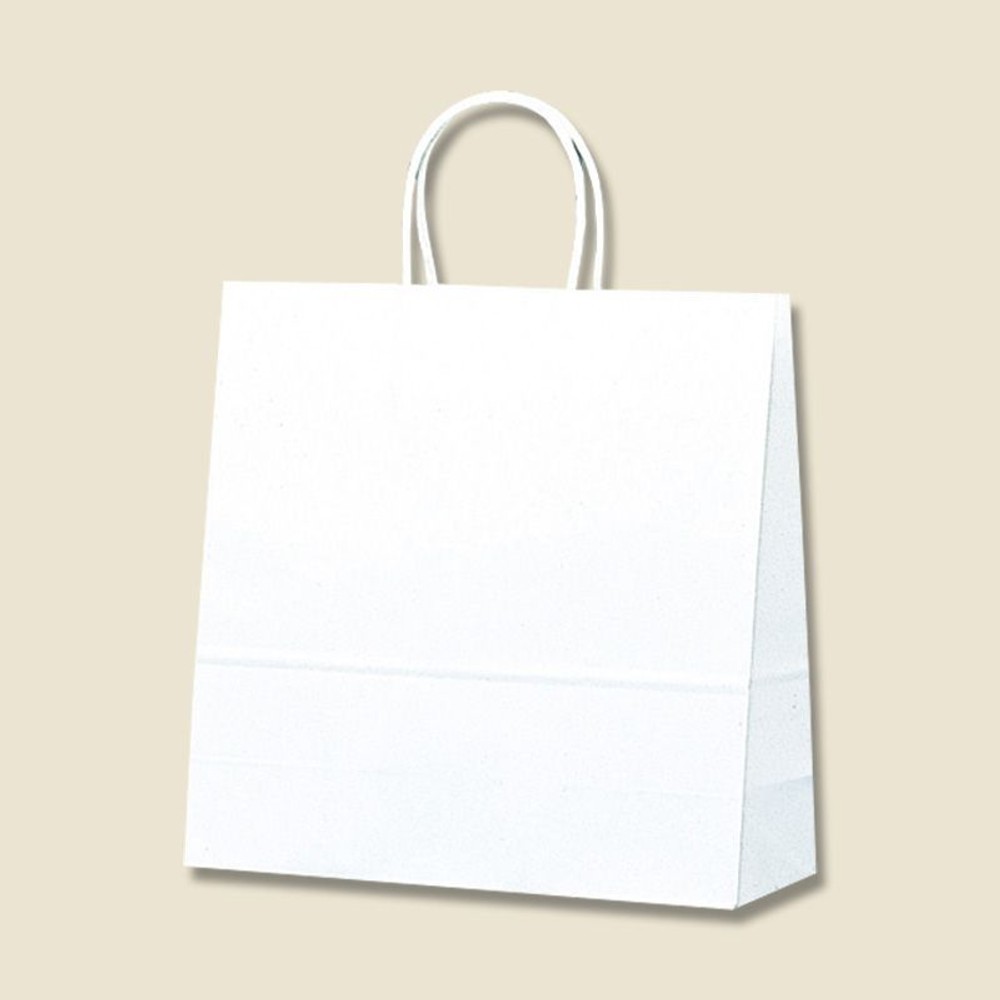  紙袋　25チャームバッグ 　3才　白無地　50枚, 白無地, 3才