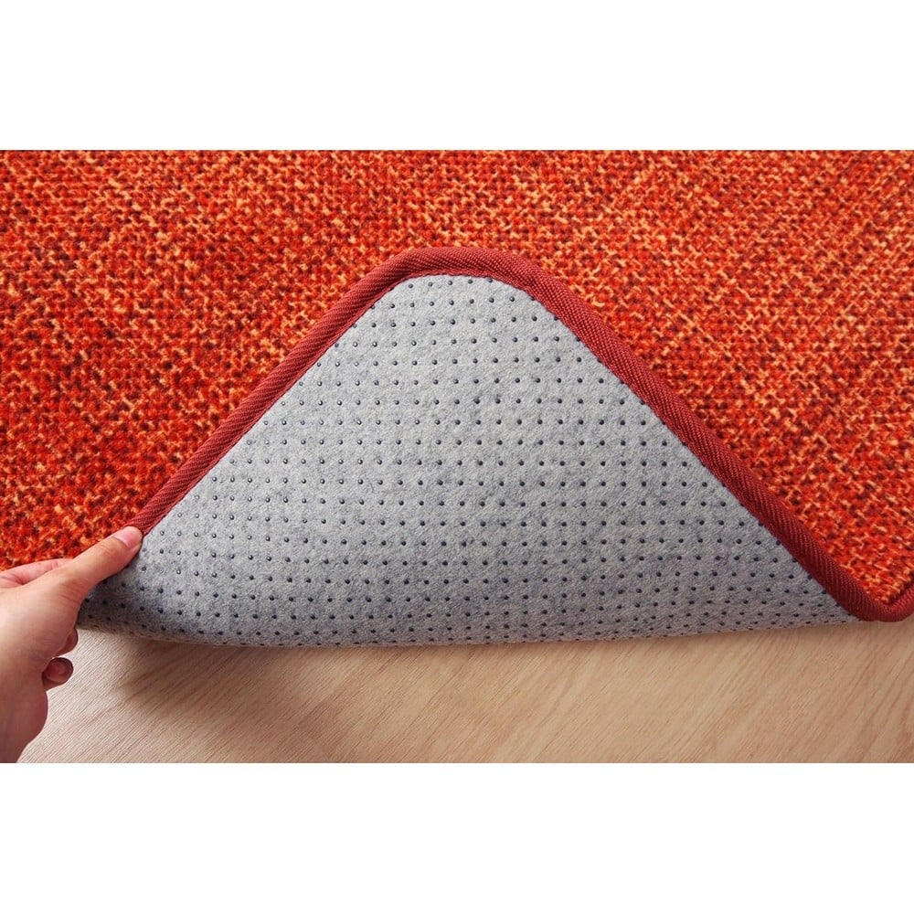 ラグ カーペット マット 珊瑚マイヤ 洗える 滑りにくい オレンジ 【メーカー直送・代引不可】, オレンジ, 90&times;185cm
