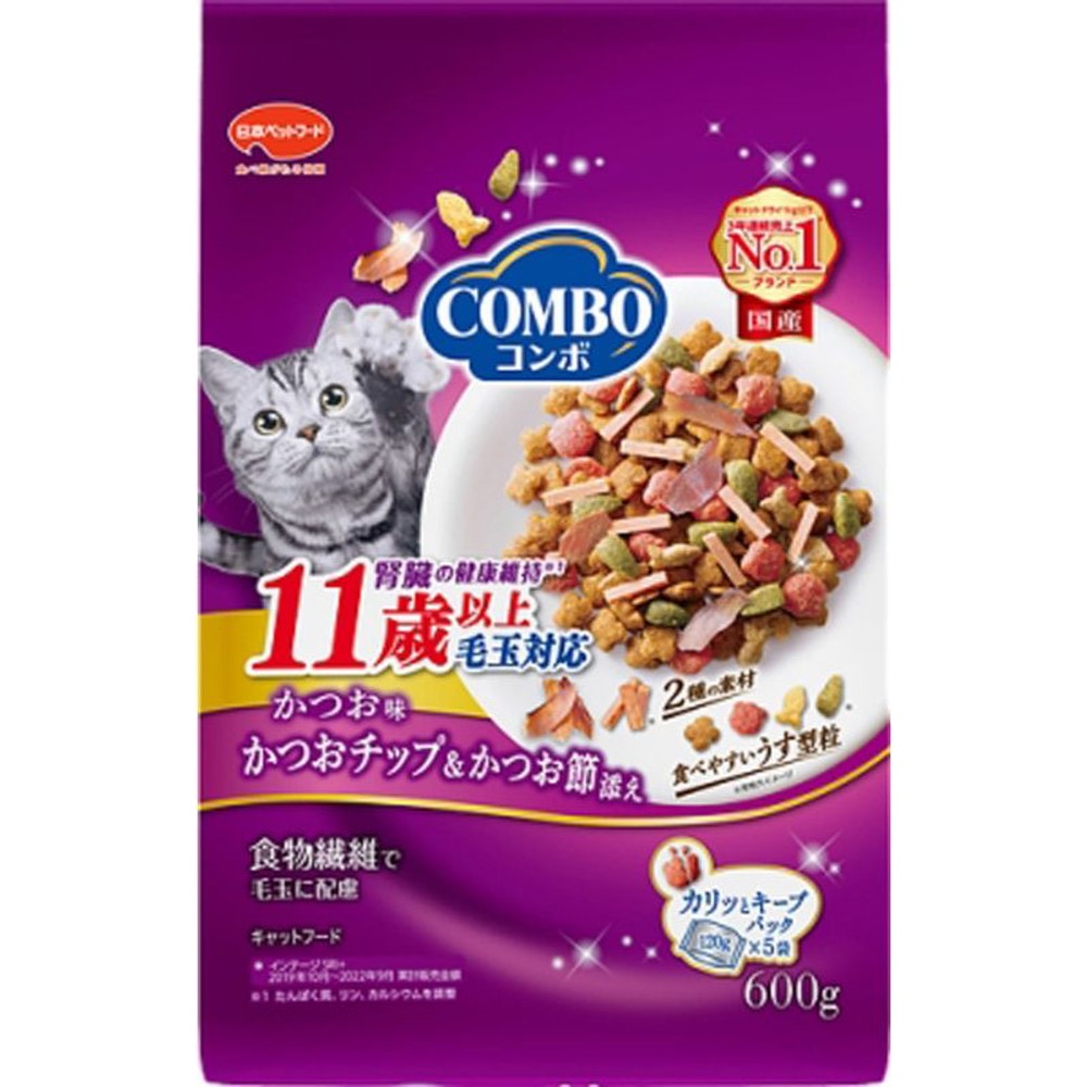ミオコンボ　毛玉対応　11歳以上　かつお味　600ｇ, 11歳以上かつお, 600g