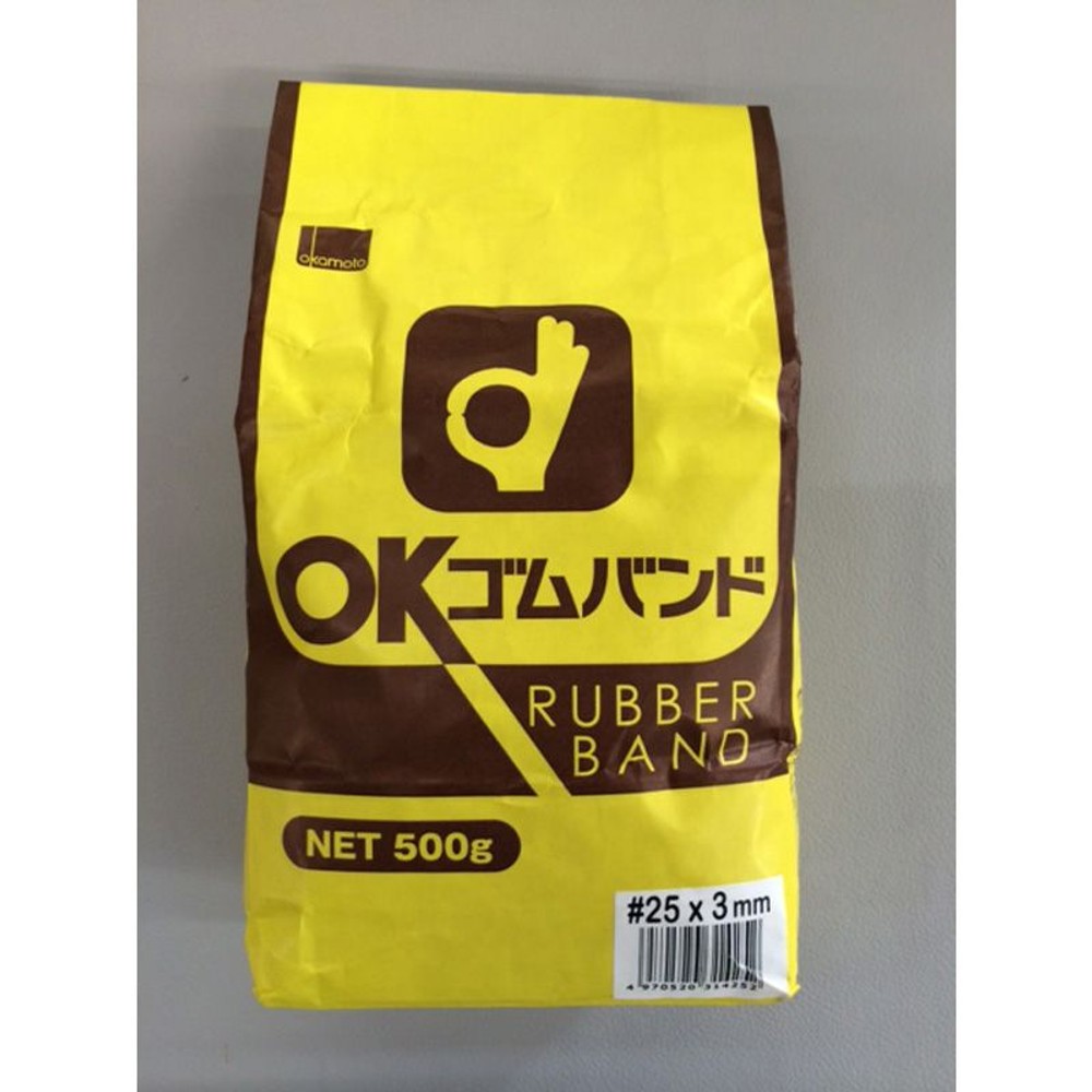 ゴムバンド500ｇ袋入　　　　200号, アメ#12, 12号×1mm