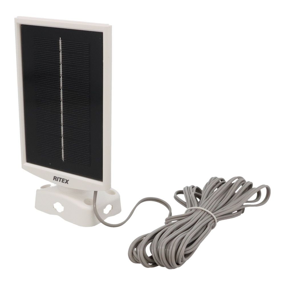 ５Ｗ×１灯　フリーアーム式LEDソーラーセンサーライト　ＬＳー１１０, 白, LS-110