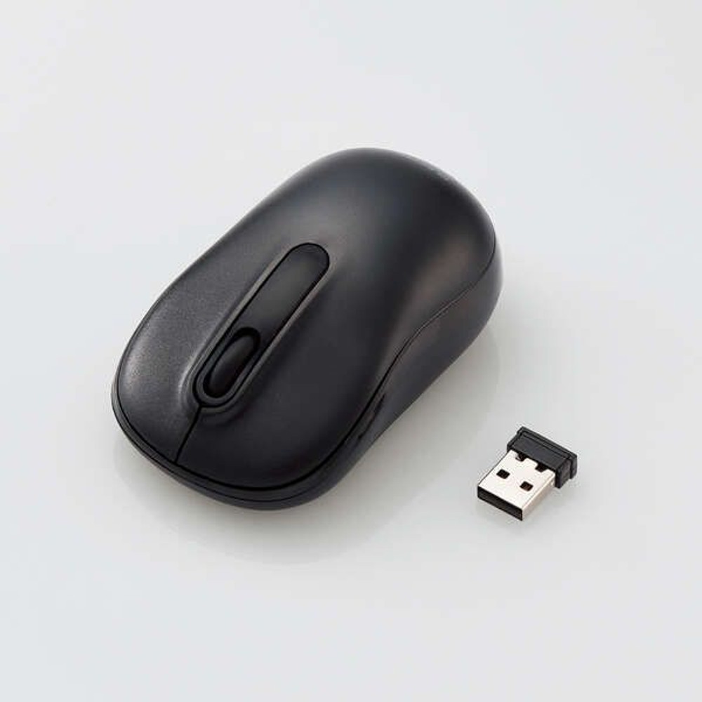 抗菌ワイヤレス静音光学式マウス M-DY11DRSKBK, ブラック, Mサイズ