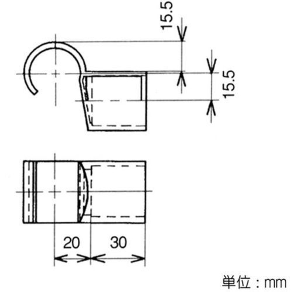 YAZAKI 矢崎化工 イレクタープラスチックジョイント J-123 S 板受け &Phi;28用, アイボリー, J-123 S