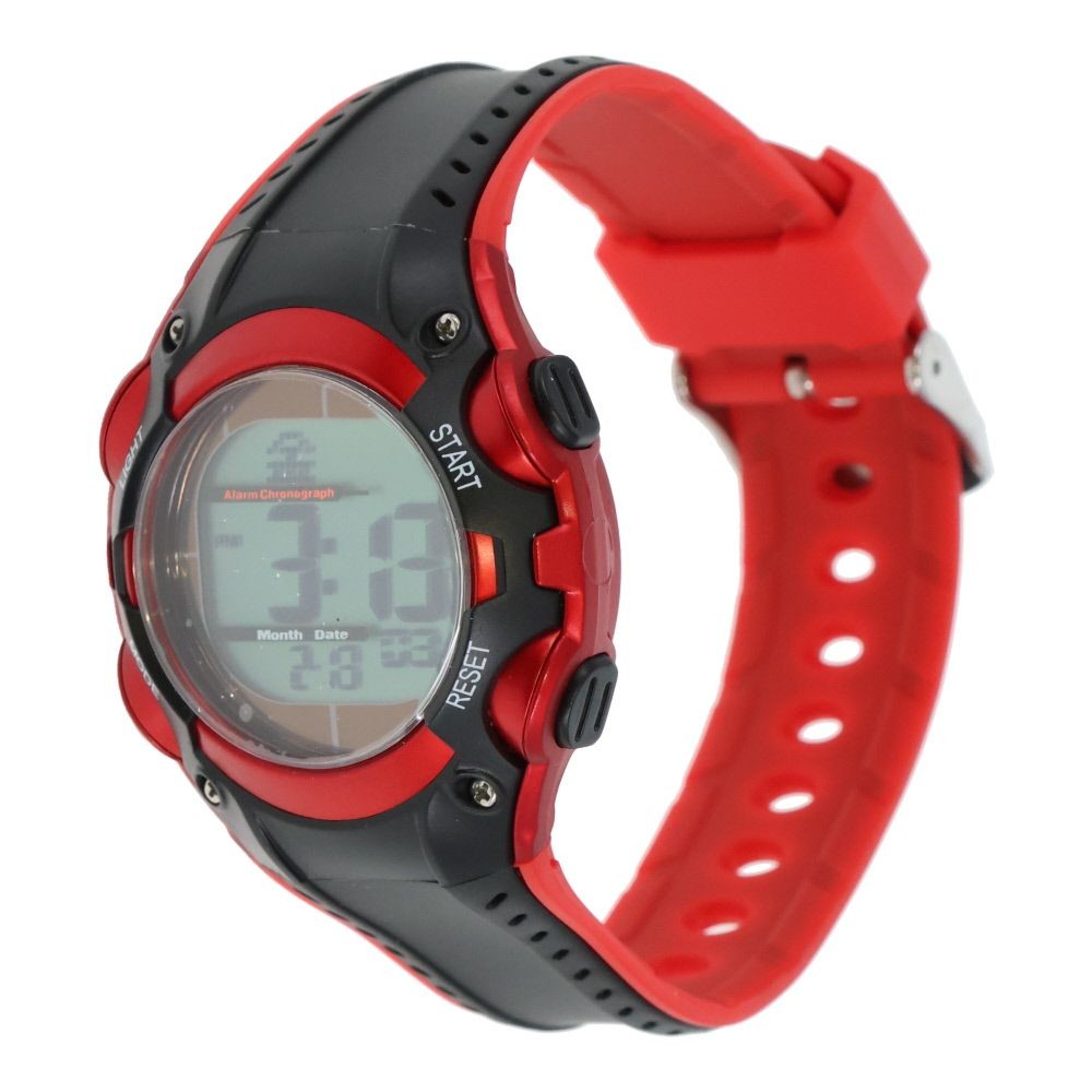 フォルミア　電波ソーラー腕時計, レッド, メンズ