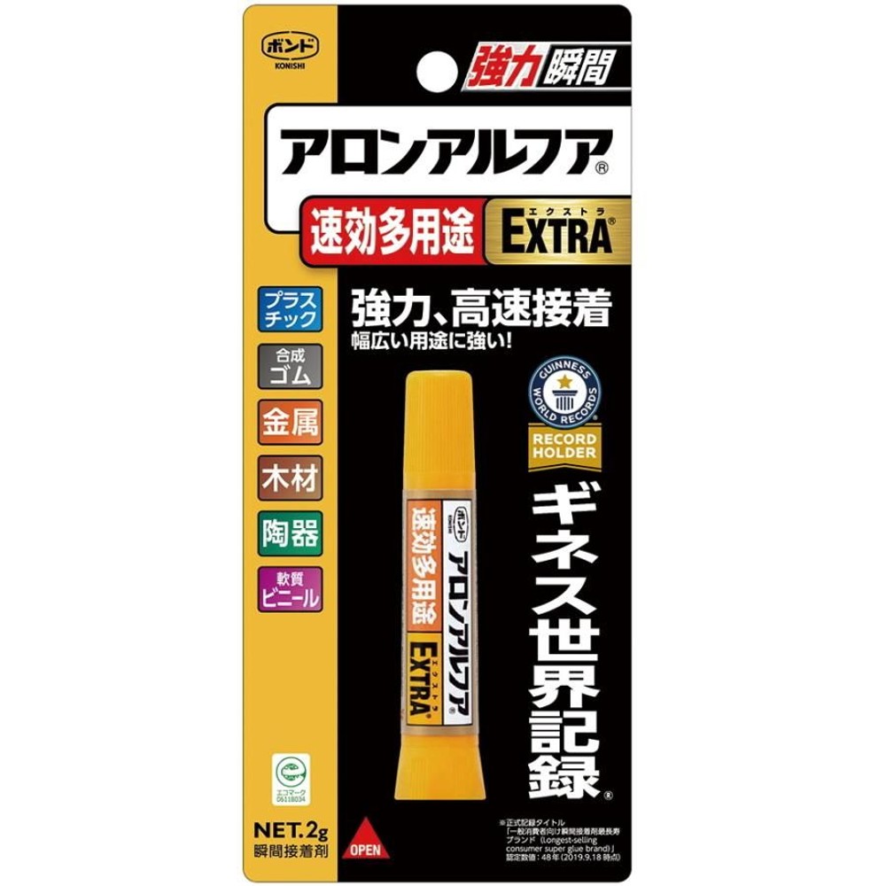 ボンド アロンアルフア ＥＸＴＲＡ速効多用途 2g, 透明, 2g