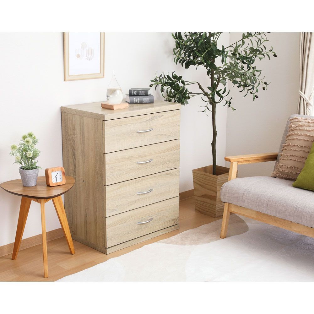 不二貿易 ラルゴ　チェスト　オーク【メーカー直送・代引不可】, オーク, 幅600mm&times;奥行415mm&times;高さ800mm