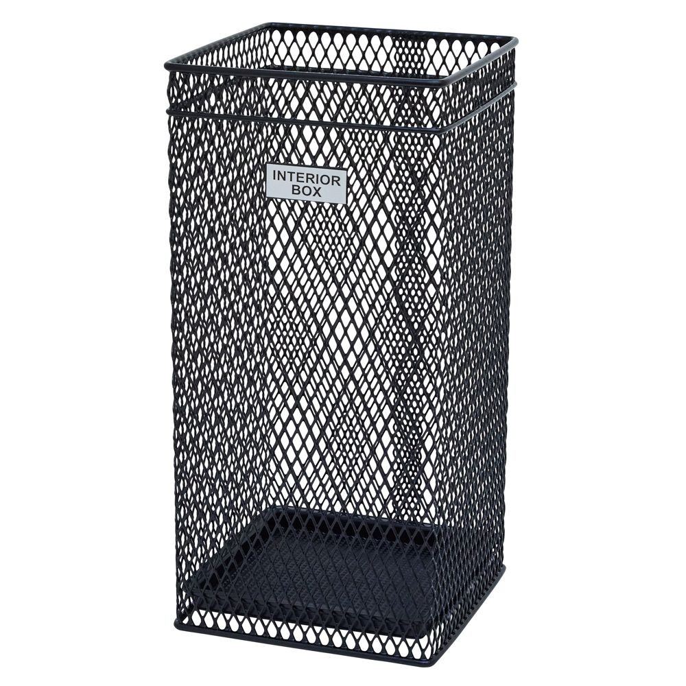 メッシュ傘立て　角型　ブラック, ブラック, 角型