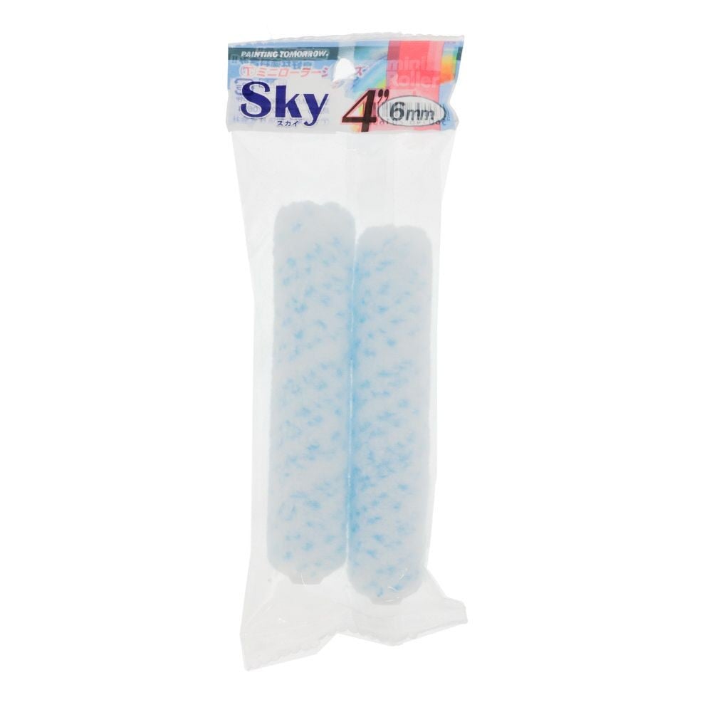 大塚 ミニローラー スカイ 6ミリ（2本入）4MSーSKY6 4インチ, ミニ, 6ミリ4インチ　2P