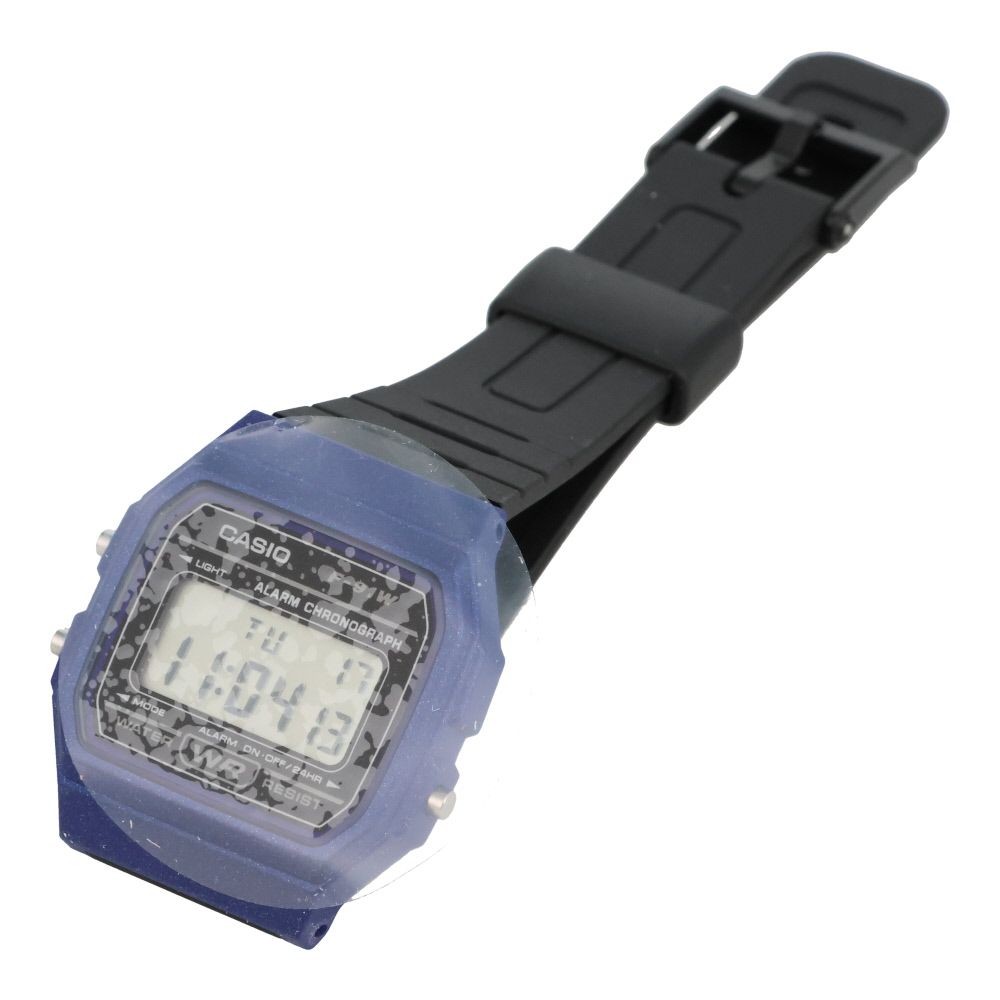 カシオ　デジタルウオッチ　カシオコレクション　ポップ　日常生活防水, ブラック&times;ブルー, 幅35.2mm