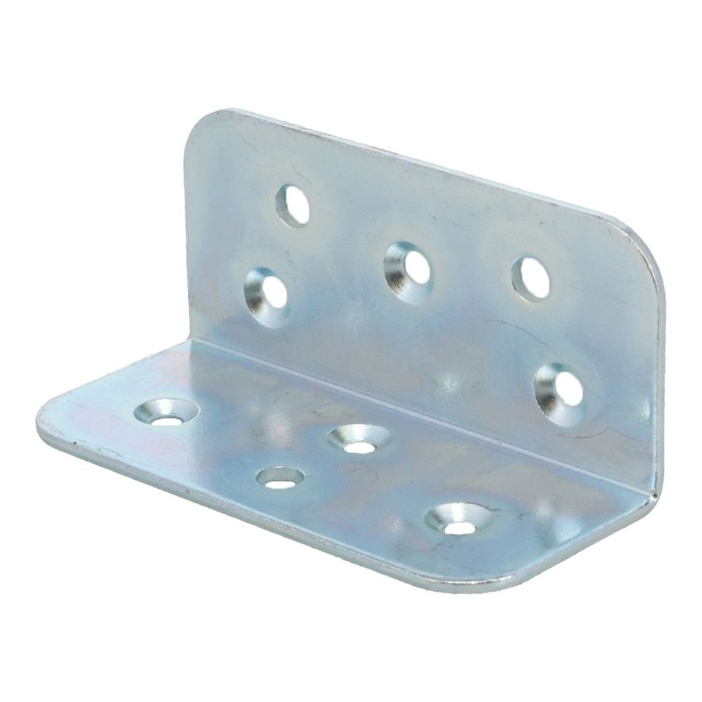 ２×４メッキ金具Ｌ型アングル　８０×３７×３７, メッキ, L型アングル