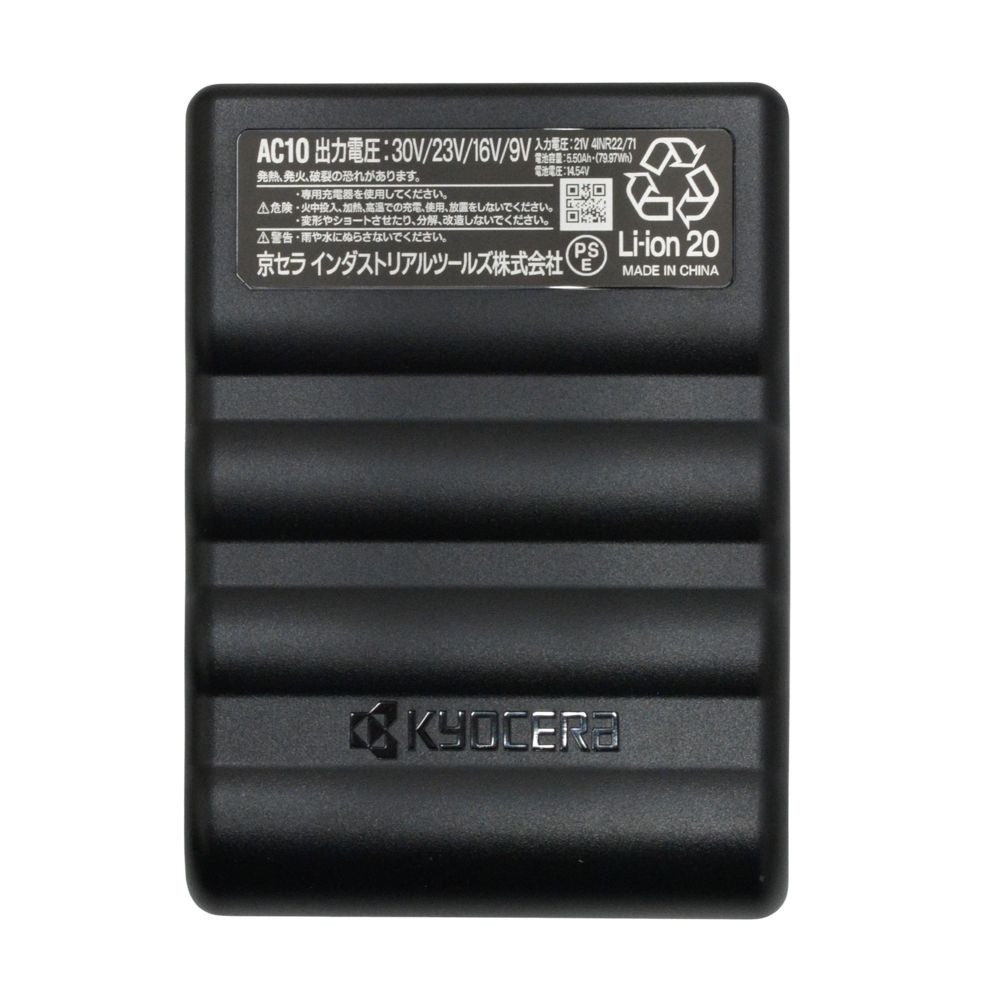 BURTLE AIRCRAFT バートル エアークラフト AC10 リチウムイオンバッテリー マットブラック, マットブラック, AC10