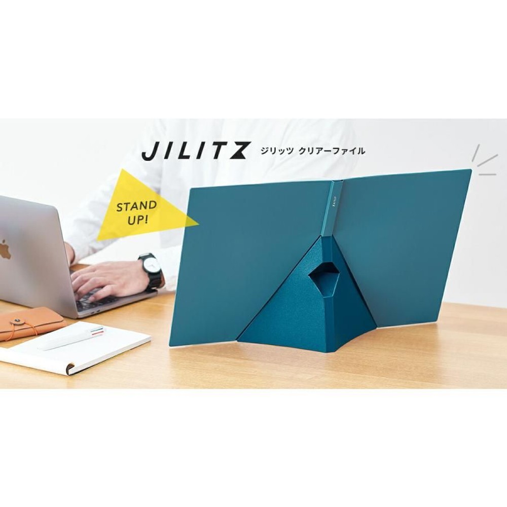 キングジム　ジリッツ　クリアーファイル　8832Ｈ, 黒, A4タテ型