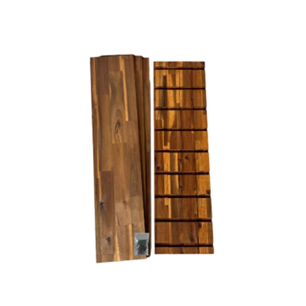 塗装アカシア棚板3段ラックセット, オイル塗装(奥行200), 910&times;200mm