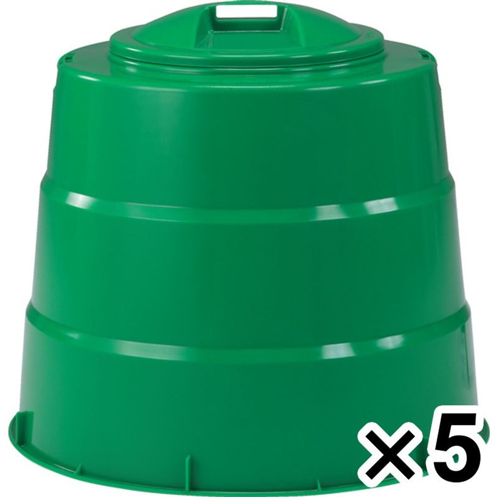サンコー コンポスター　230型　グリーン &times;5個セット【メーカー直送・代引不可】【法人限定】【日祝配送不可・時間指定不可】, グリーン, 5P