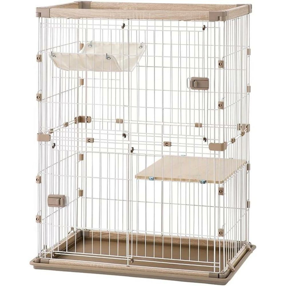 ウッディキャットケージ PWCR-962V LN ライトナチュラル, ライトナチュラル, 幅900mm&times;奥行600mm&times;高さ1200mm