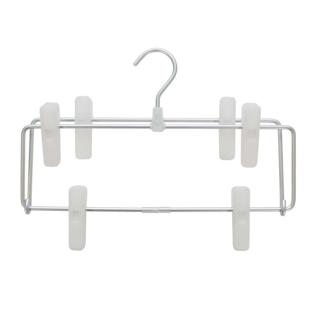 ウィザ　WIZ'A  アルミ折りたたみパンツ・スカートハンガー3段, シルバー, 3段