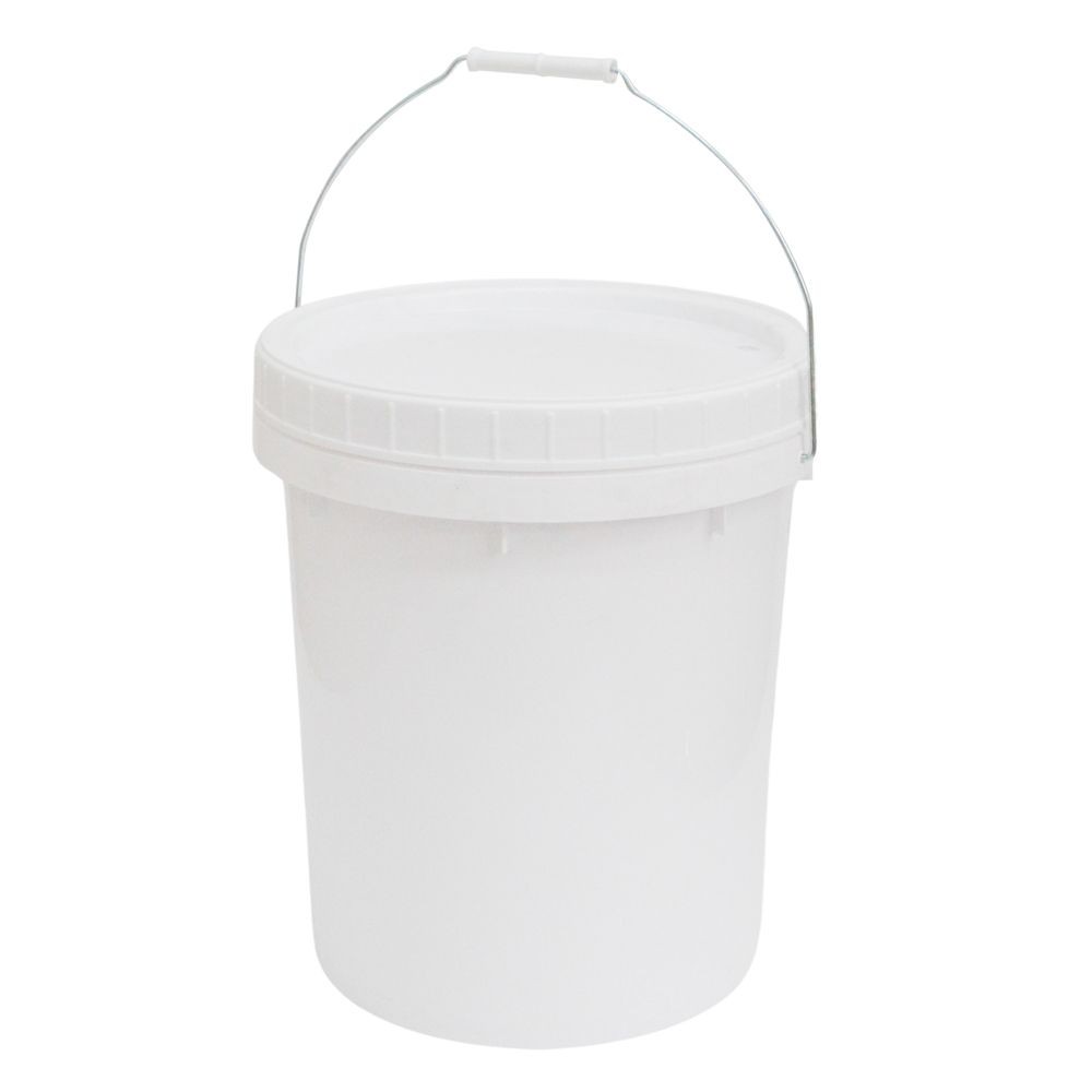 多目的バケツ２０Ｌ　フタ付, 白, 20L
