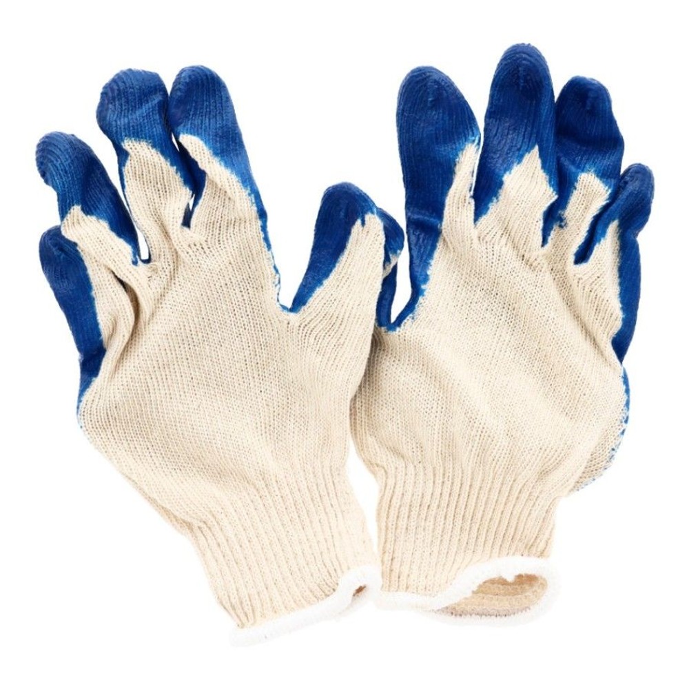 ゴム引き軍手10双パック, ホワイト, 10双