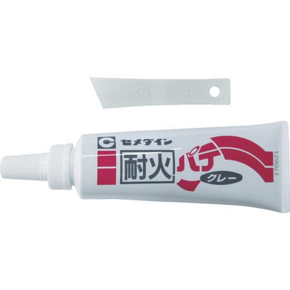セメダイン 耐火パテ グレー ヘラ付 150g, グレー, 150g