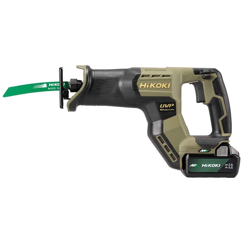 ハイコーキ　HiKOKI　３６Ｖセーバソー　ＣＲ３６ＤＭＡ（ＸＨＡＺ）, カーキベージュ&times;ゴールド, CR36DMA(XHAZ)