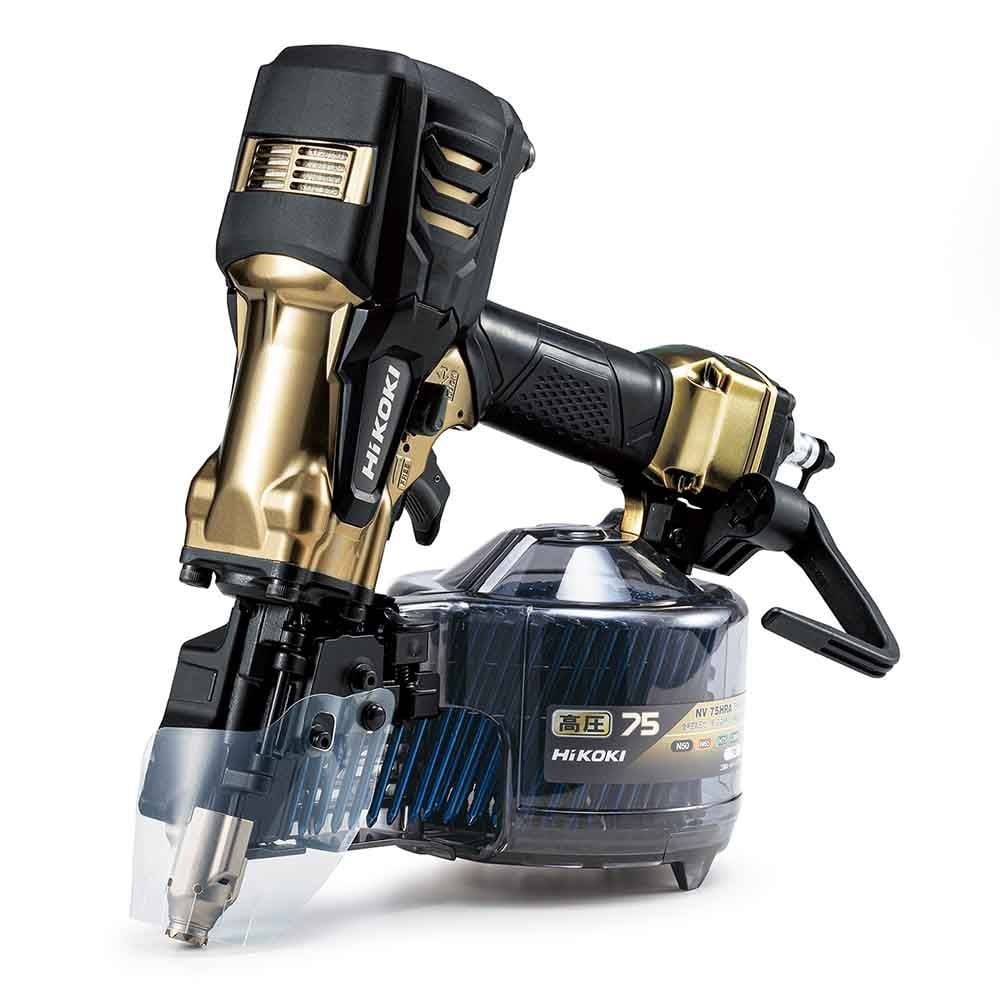 ハイコーキ　HiKOKI 高圧ロール釘打機 NV75HRA (S), ハイゴールド, NV75HRA (S)