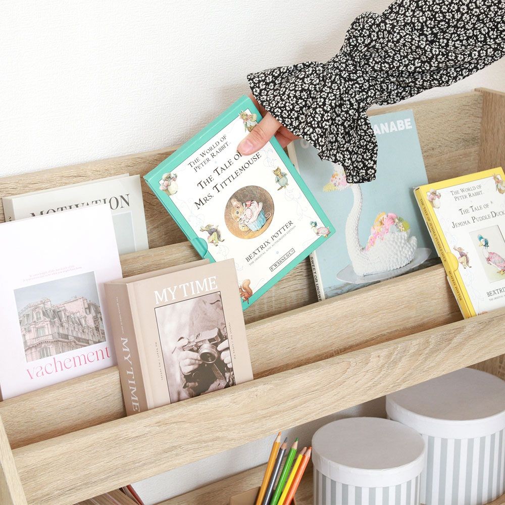 不二貿易 ブックラック　８０幅　オーク【メーカー直送・代引不可】, オーク, 幅830mm×奥行295mm×高さ800mm