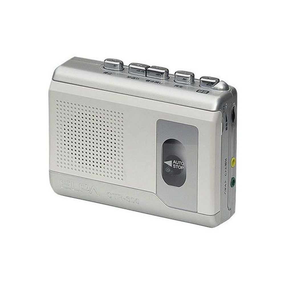 ＥＬＰＡ　カセットテープレコーダー　ＣＴＲー300, シルバー, CTR-300
