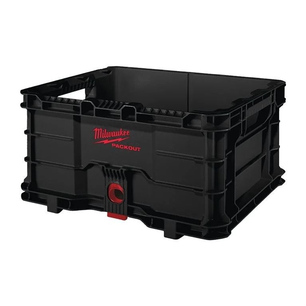 【数量限定】 milwaukee PACKOUT コンテナ ブラック, 黒, 幅47.5&times;奥行38.9&times;高さ25.1cm