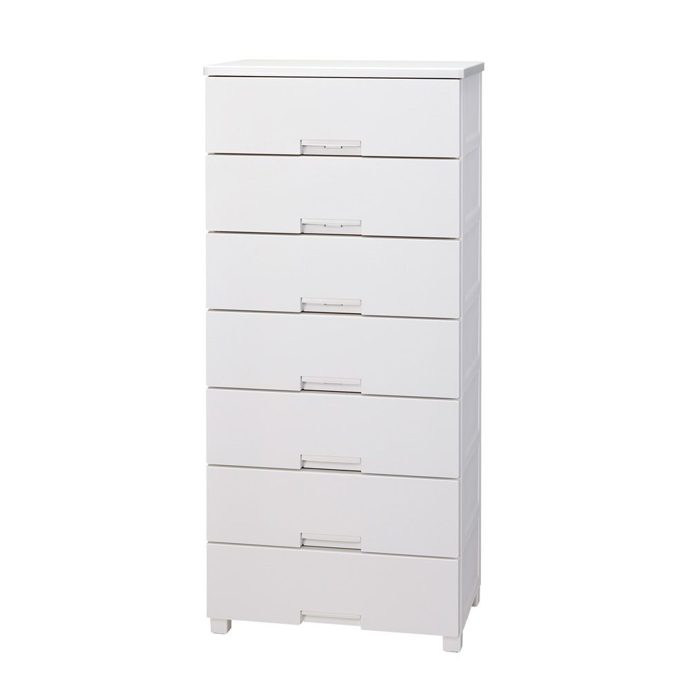 フィッツチェスト　６５０７　ホワイト, ホワイト, 7段　幅65cm