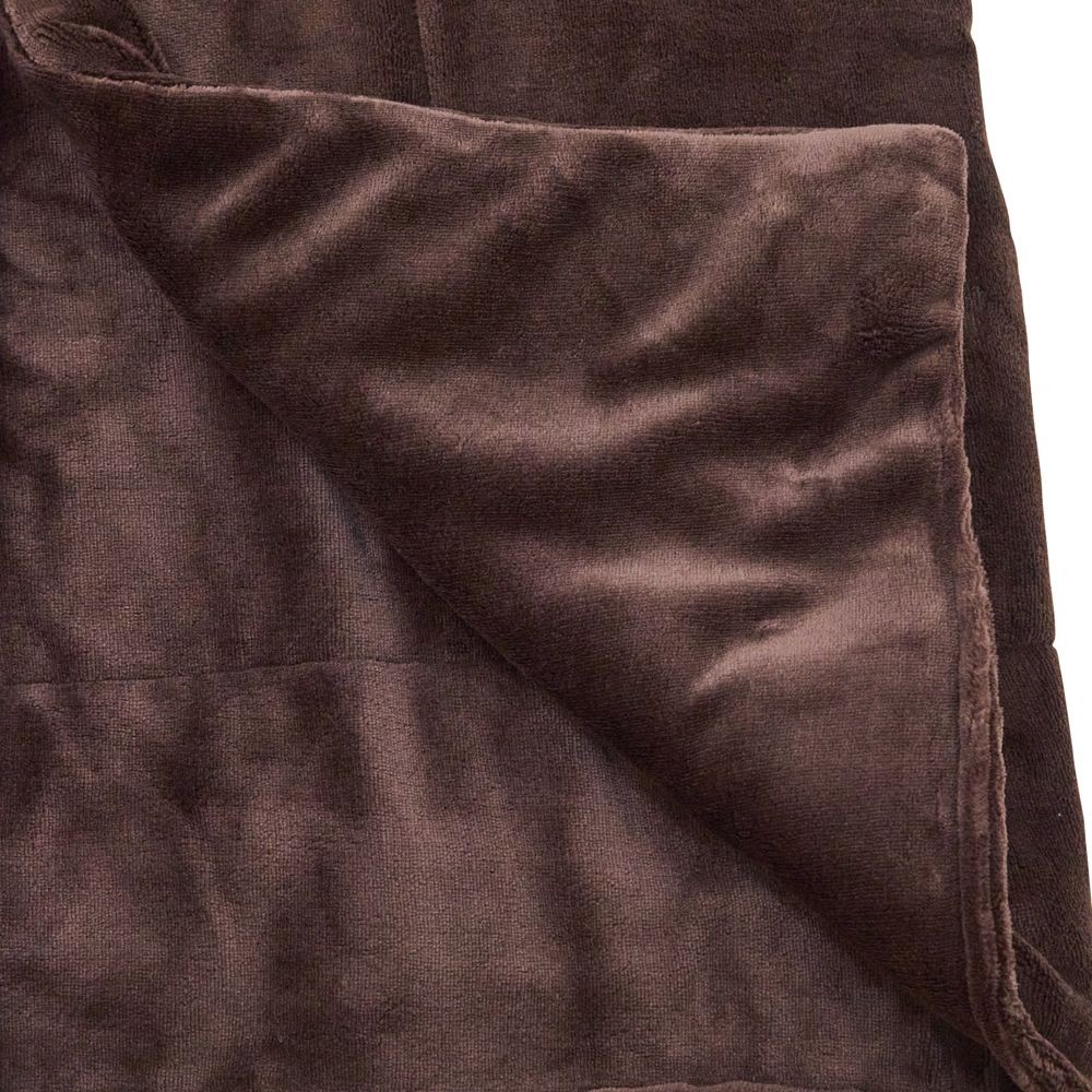 WIZ'A　ウィザ　袖付きかぶれる毛布　ブラウン, ブラウン, シングルサイズ