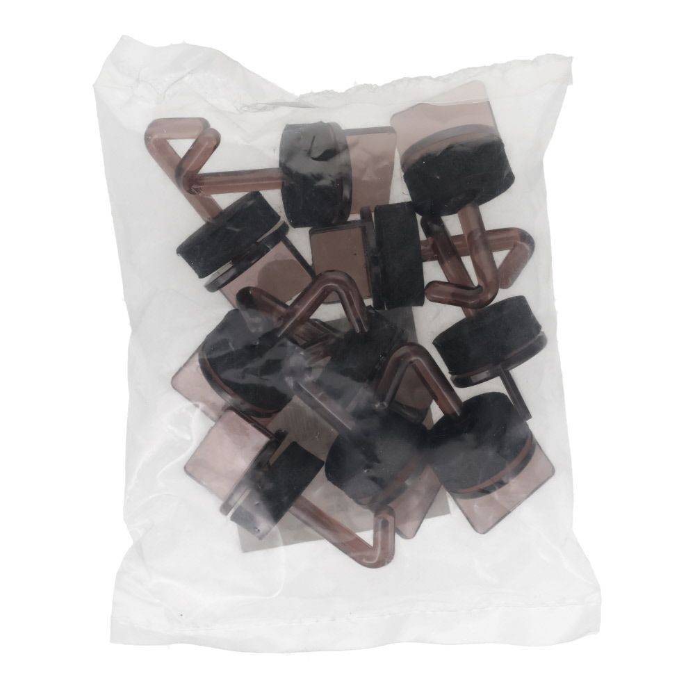 ワンタッチ ポリカ製フック ２５ミリ　１０個, クリア, 10個