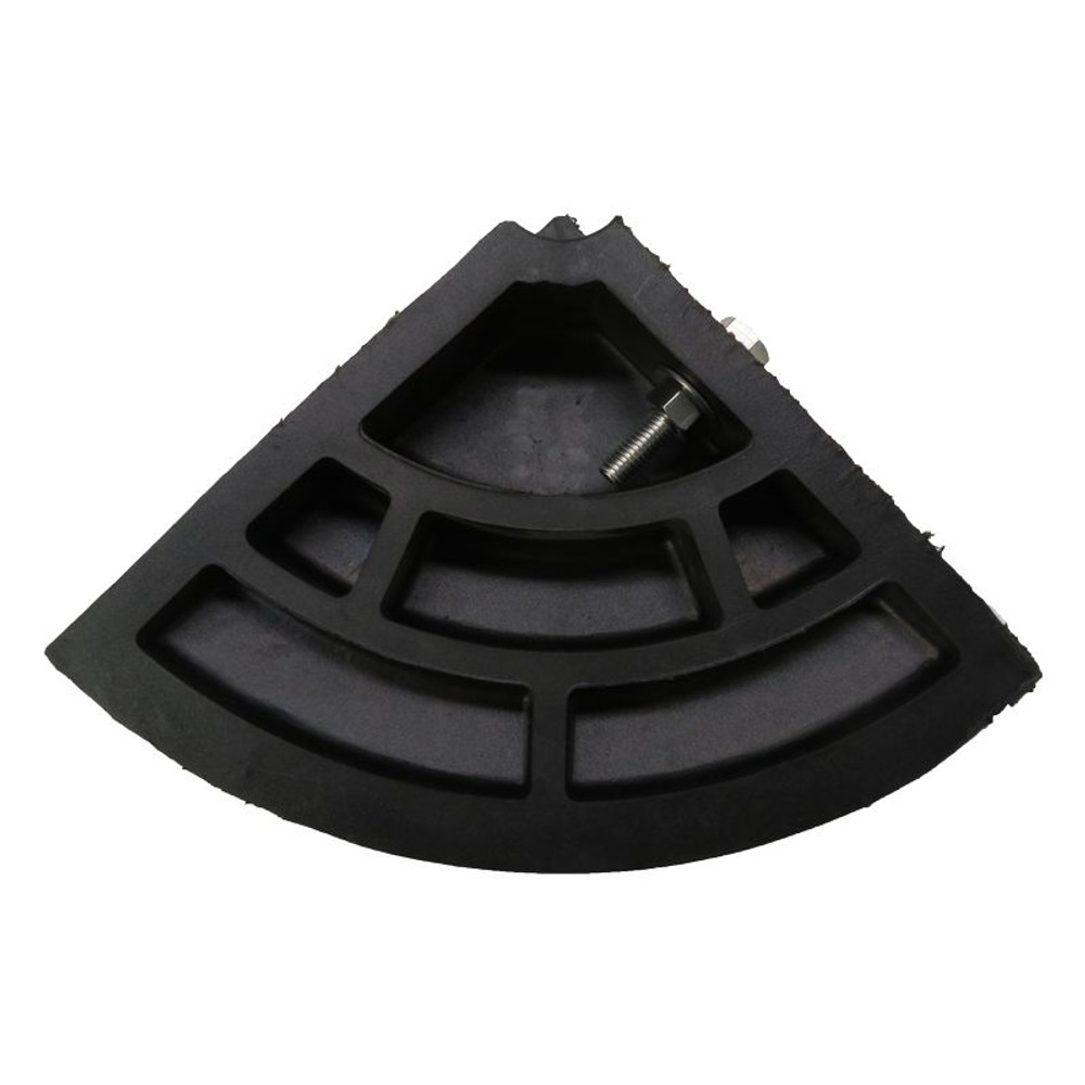 ゴム段差プレート, ブラック（幅150mm）, 高さ45mm