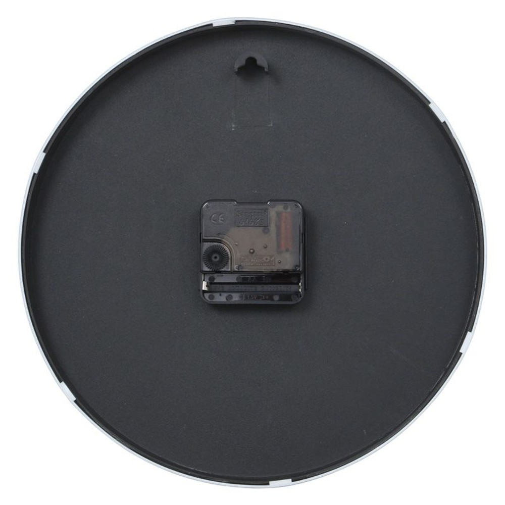 静音式掛時計シンプル, ブラック, 25cm