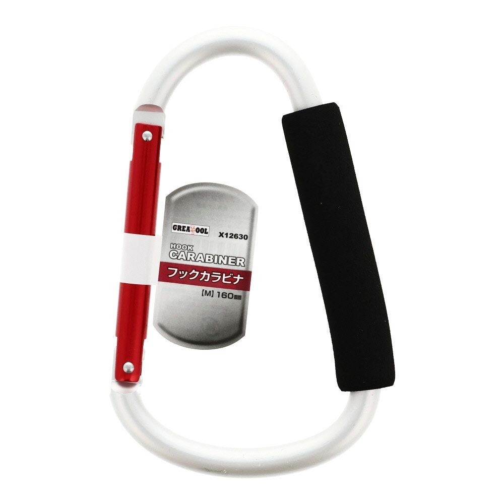 ＧＴ　フックカラビナ　Ｍ　１６０ｍｍ, シルバー, 160mm