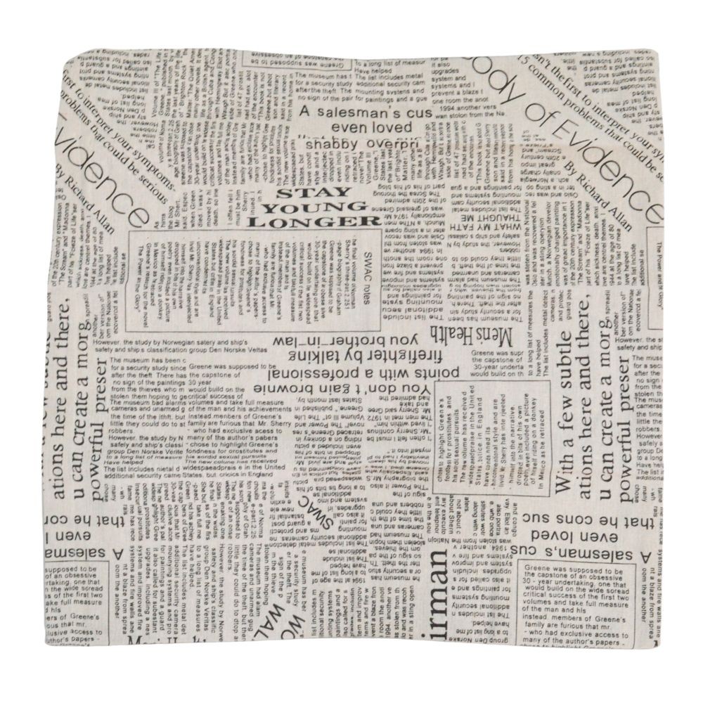 クッションカバー チェック, グレージュ／チェック, 45&times;45cm