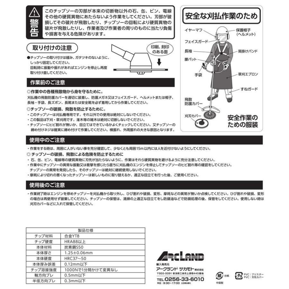 WIZ'A ウィザ 草刈チップソー 窓穴ナシ 230&times;36P 充電刈払機用 B03-01, 充電草刈機用, 230mm&times;36P