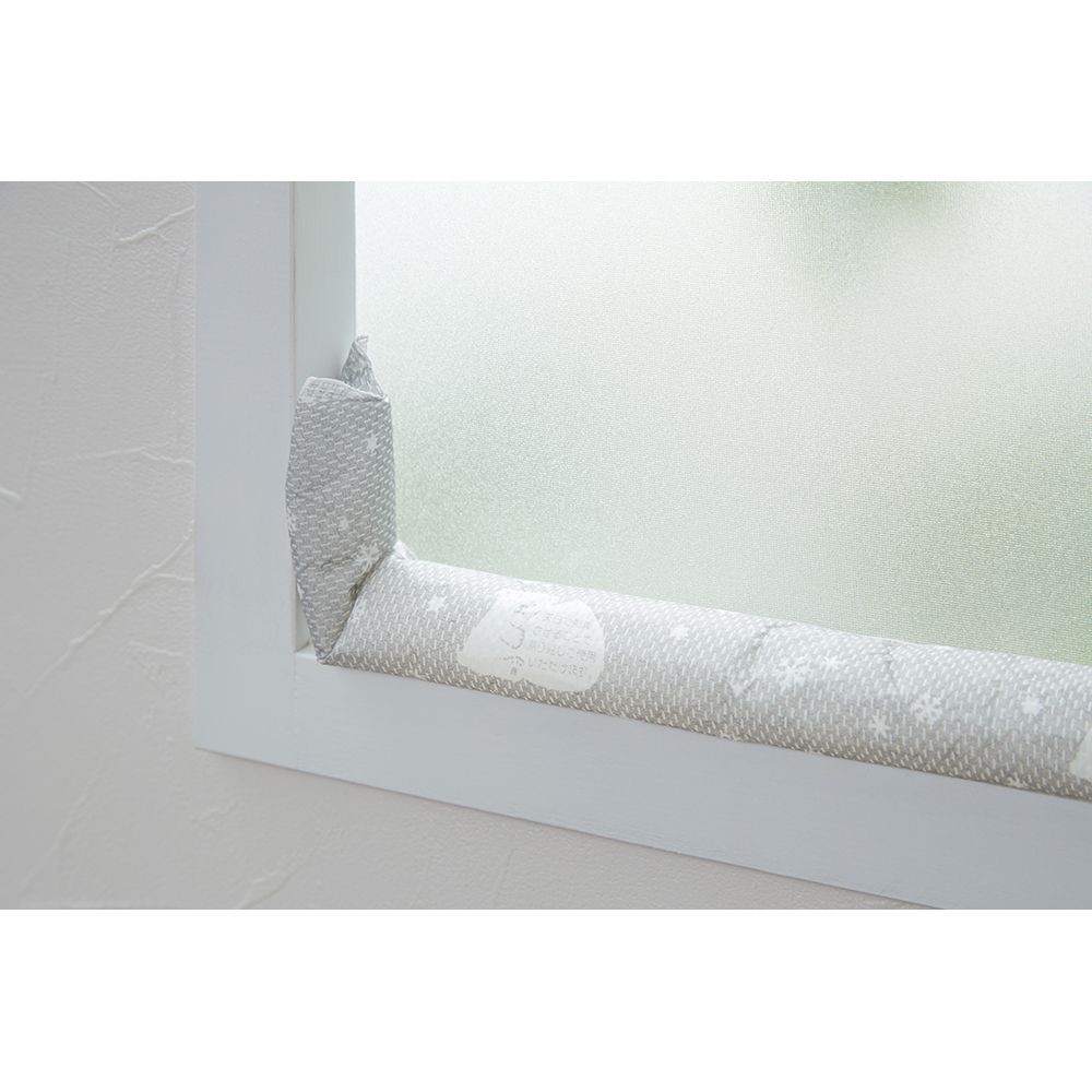 結露吸水すきま風防止クッション　２本入, シロクマ柄, 2本入