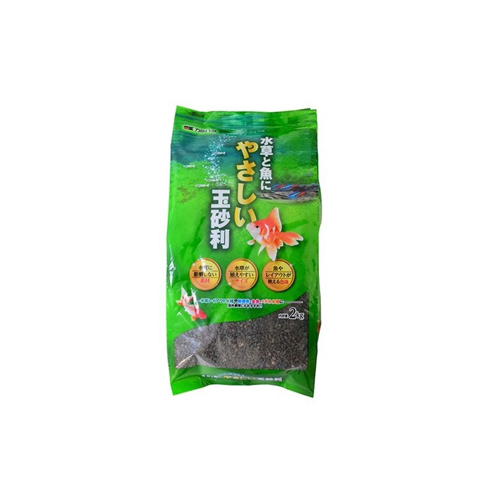 カミハタ　水草と魚にやさしい玉砂利　2ｋｇ, その他カラー１, その他サイズ１