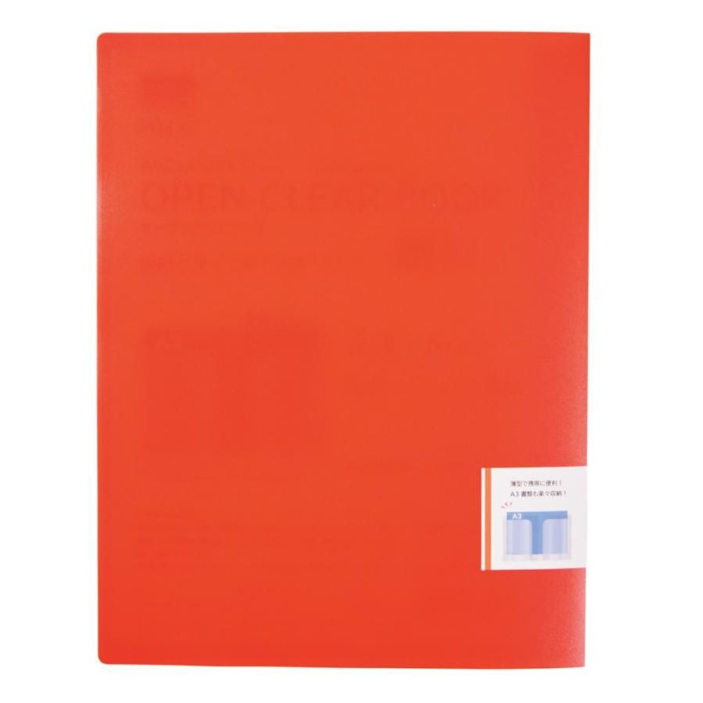 ＷＩＺＡオープンクリアブックカジュアル A4サイズ 2ポケット, ブルー, A4