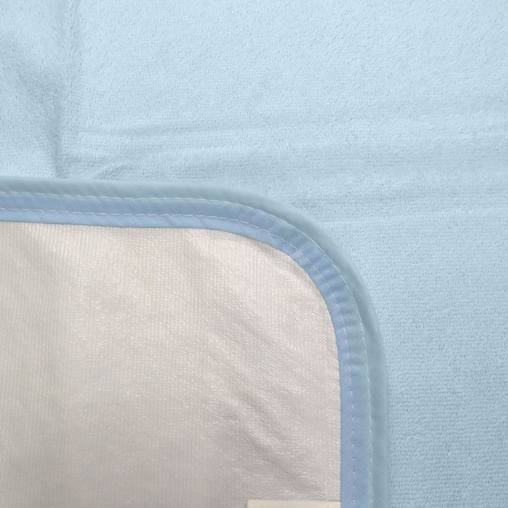 綿100％パイル洗える防水シーツ 　ブルー, ブルー, シングル