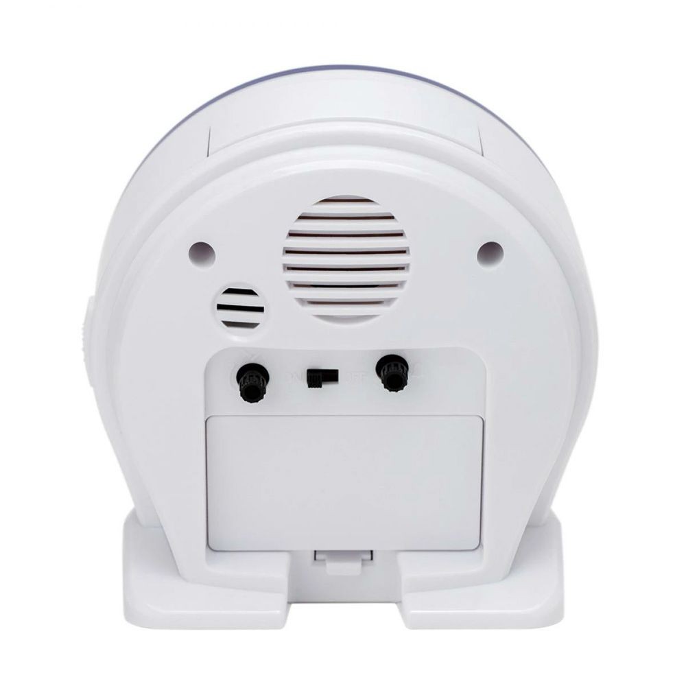 保土ヶ谷電子 フォルミア 目覚まし時計 HT-A031W-WH ホワイト, ホワイト, 幅120mm&times;奥行110mm&times;高さ65mm