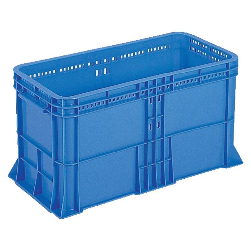 サンコー サンテナー B#60-3 ブルー 105304-00 &times;6個セット【メーカー直送・代引不可】【法人限定】, ブルー, 6P