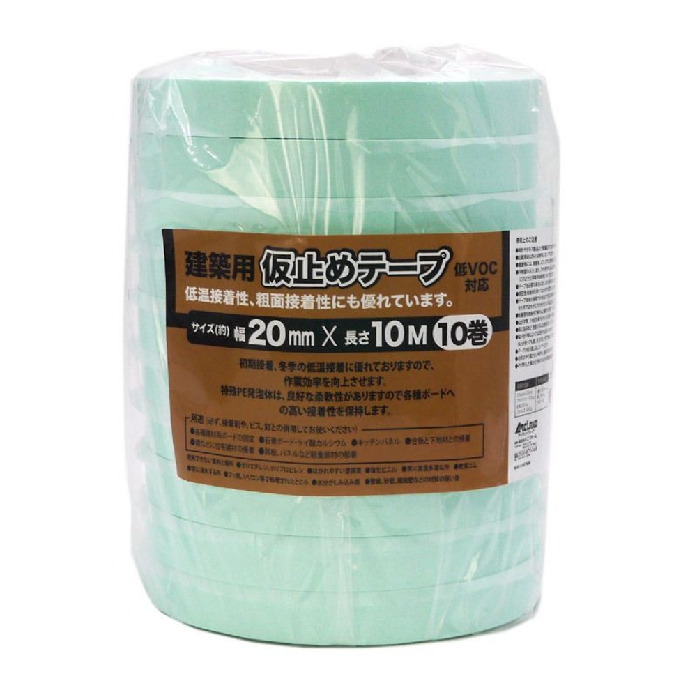 建材用仮止め両面テープ , 1個入り, 1個入り